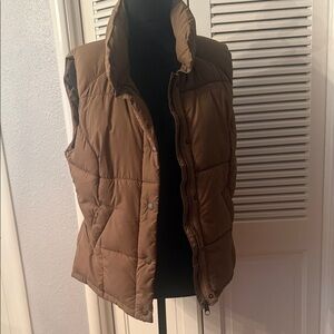 H&M Chestnut Quilted Puffer Vest